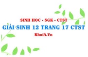 Giải Sinh 12 trang 17 Chân trời Sáng tạo